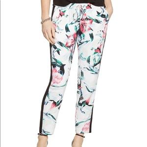 WHBM Floral Harem Pants • size XS